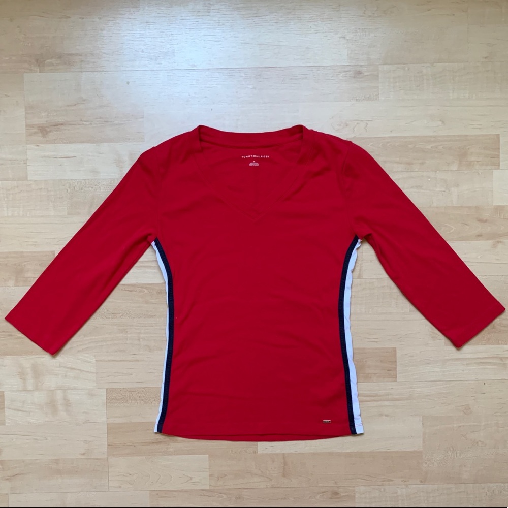 Tommy Hilfiger 3/4 Sleeve T-Shirt w/ side stripes